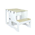 MY HAPPY HELPERS  - TAVOLO - Convertible Learning Tower - Tower to Table - White / Birch